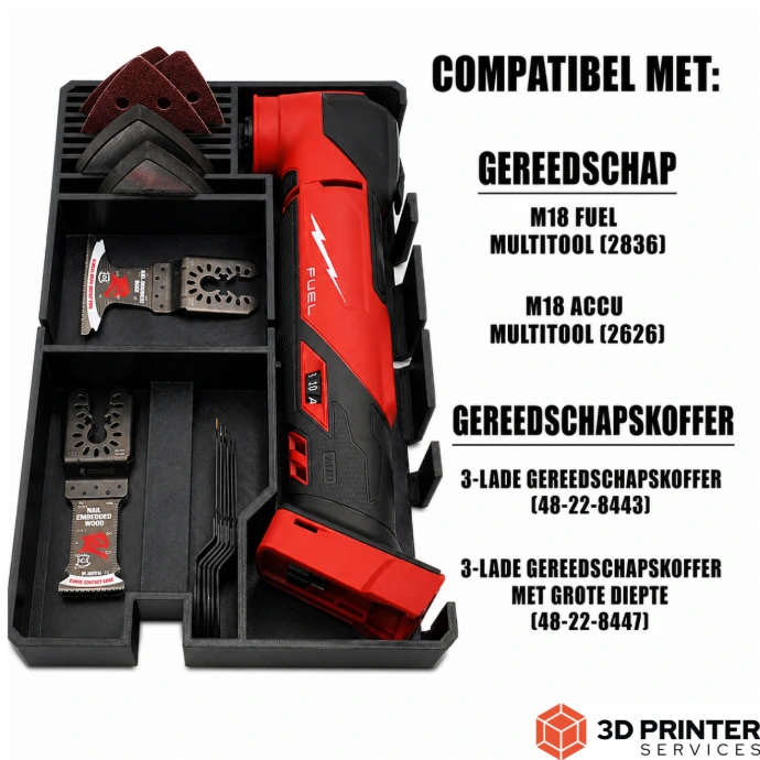 3D-geprint organizer-inlegstuk