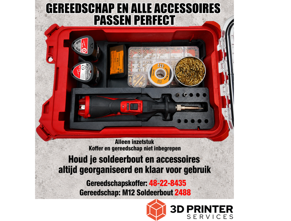 Organizer-inleg voor Milwaukee M12 SI soldeerbout – productinformatie 4