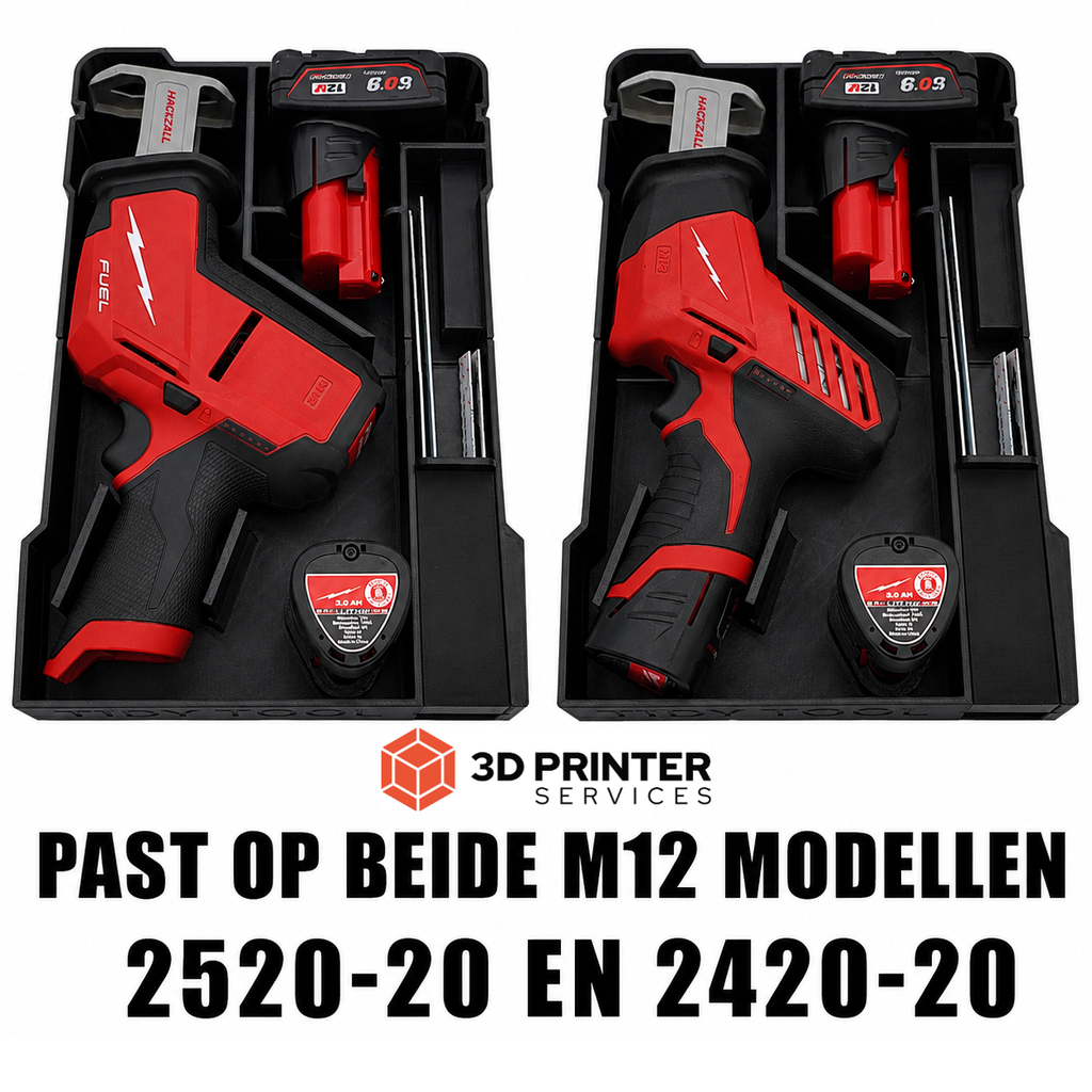 Organizer-inleg voor Milwaukee M12 CHZ reciprozaag – productinformatie 2