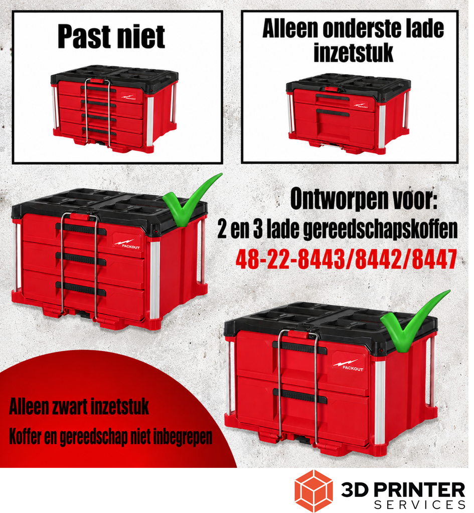 Organizer-inleg voor Milwaukee M12 FPD2 boormachine en M12 FID2 slagschroevendraaier – productinformatie 3