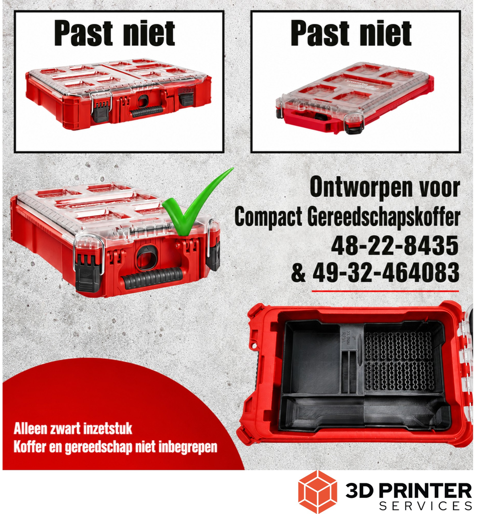 Organizer-inleg voor Milwaukee M12 FDGS rechte slijper – productinformatie 4