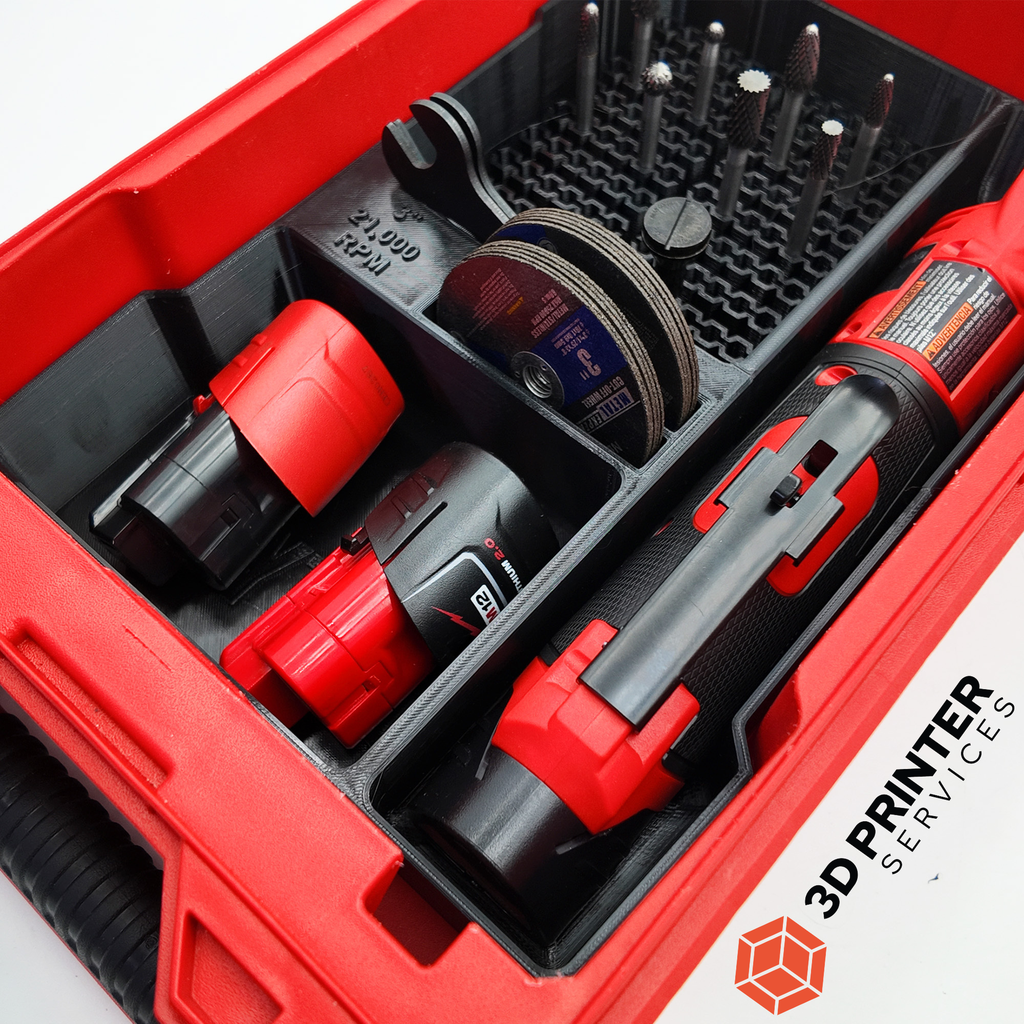 Organizer-inleg voor Milwaukee M12 FDGS rechte slijper – detailfoto 2