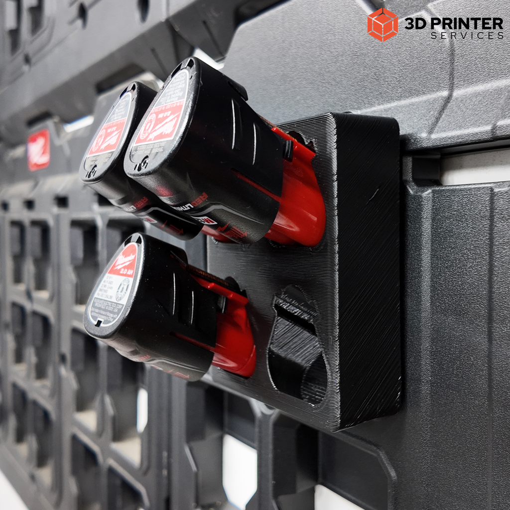 Accuhouder voor Milwaukee kleine M12 1,5/2,0/2,5/3,0 Ah – detailfoto 1