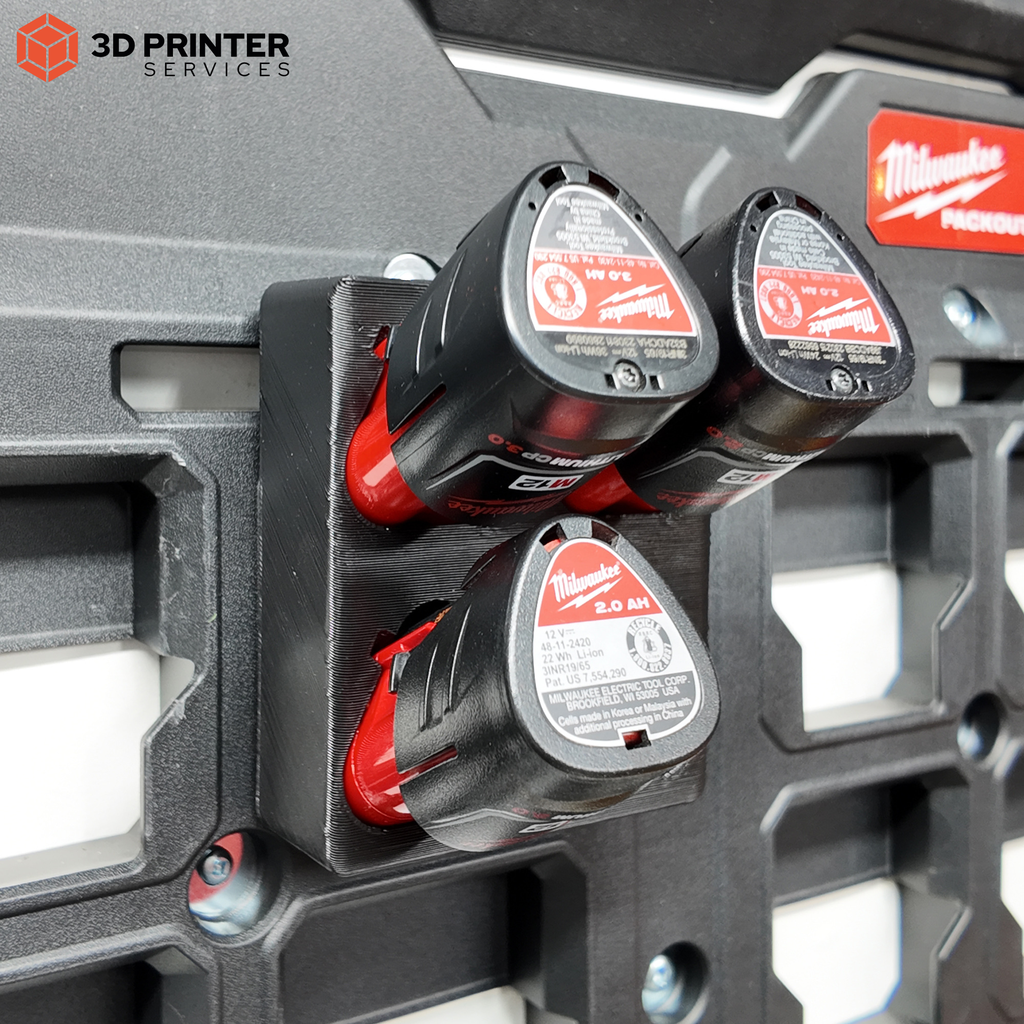 Accuhouder voor Milwaukee kleine M12 1,5/2,0/2,5/3,0 Ah – detailfoto 3