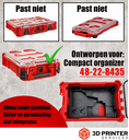 Organizer-inleg voor Milwaukee M12 FPD2/FID2 boormachine en slagschroevendraaier – productinformatie 6