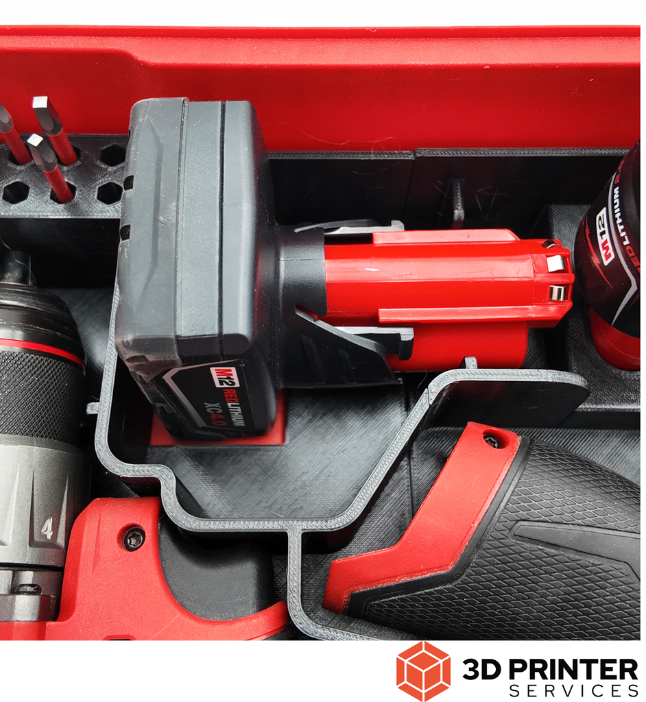 Organizer-inleg voor Milwaukee M12 FPD2/FID2 boormachine en slagschroevendraaier – detailfoto 5