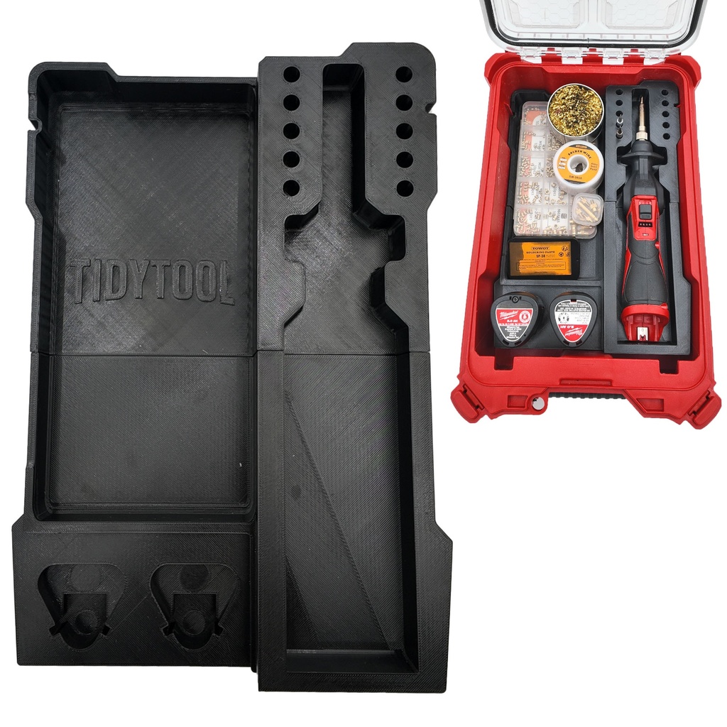 [13] Organizer-inleg voor Milwaukee M12 SI soldeerbout – Packout Compact Organiser 4932464083