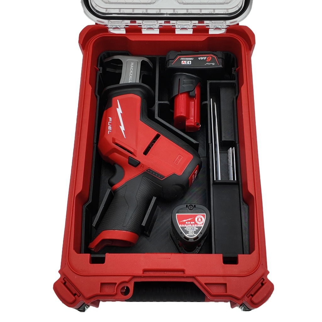 [14] Organizer-inleg voor Milwaukee M12 CHZ reciprozaag – Packout Compact Organiser 4932464083