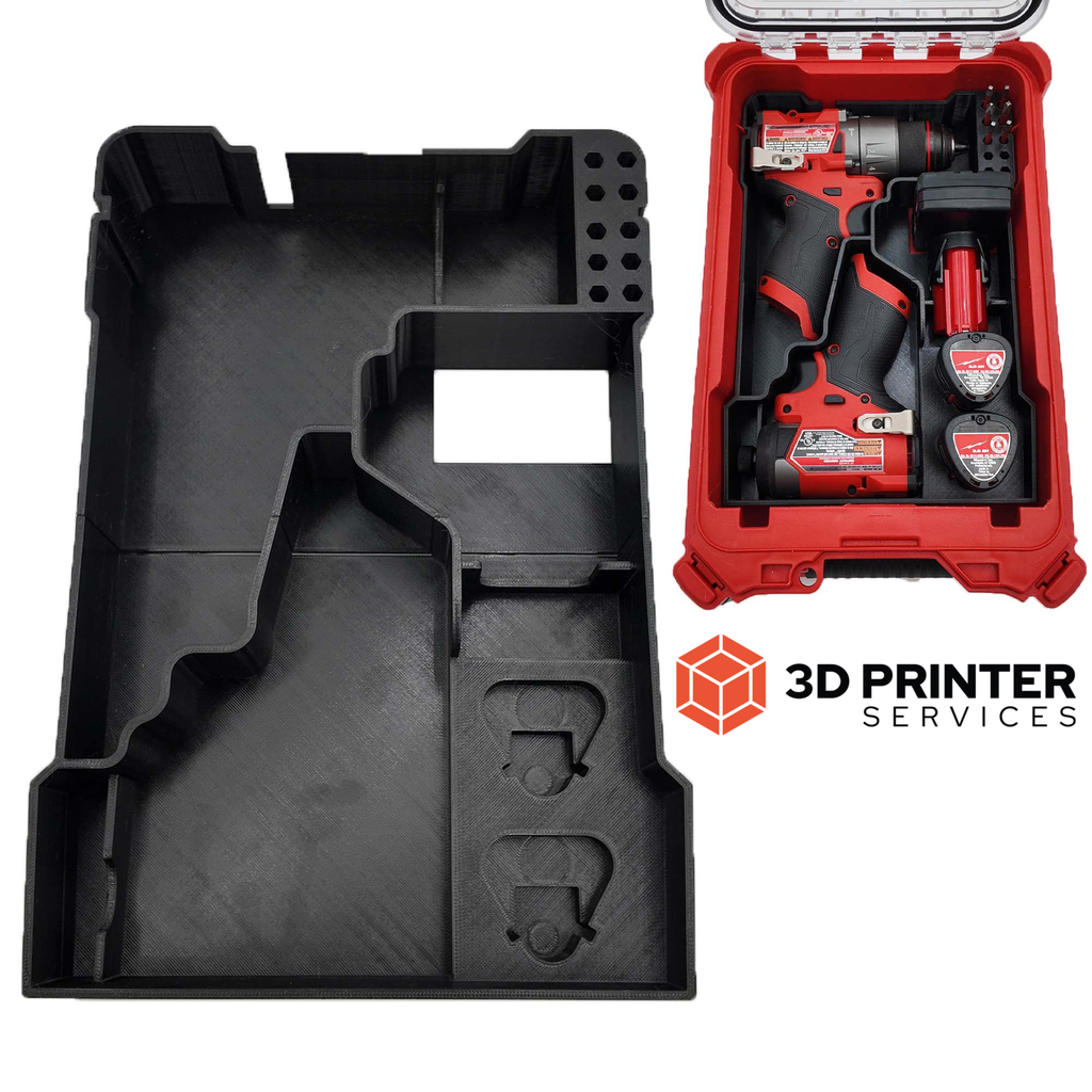 [16] Organizer-inleg voor Milwaukee M12 FPD2/FID2 boormachine en slagschroevendraaier – Packout 4932464083