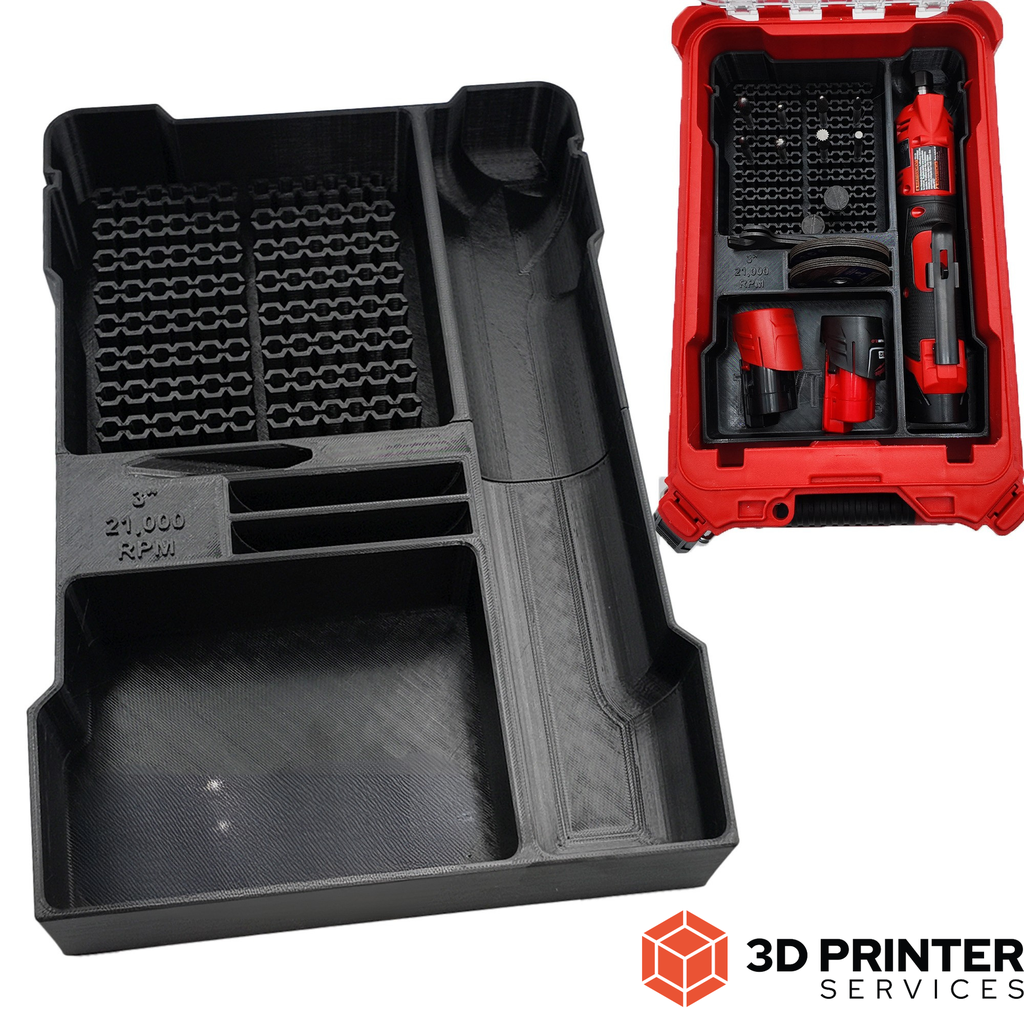 [19] Organizer-inleg voor Milwaukee M12 FDGS rechte slijper – Packout Compact Organiser 4932464083