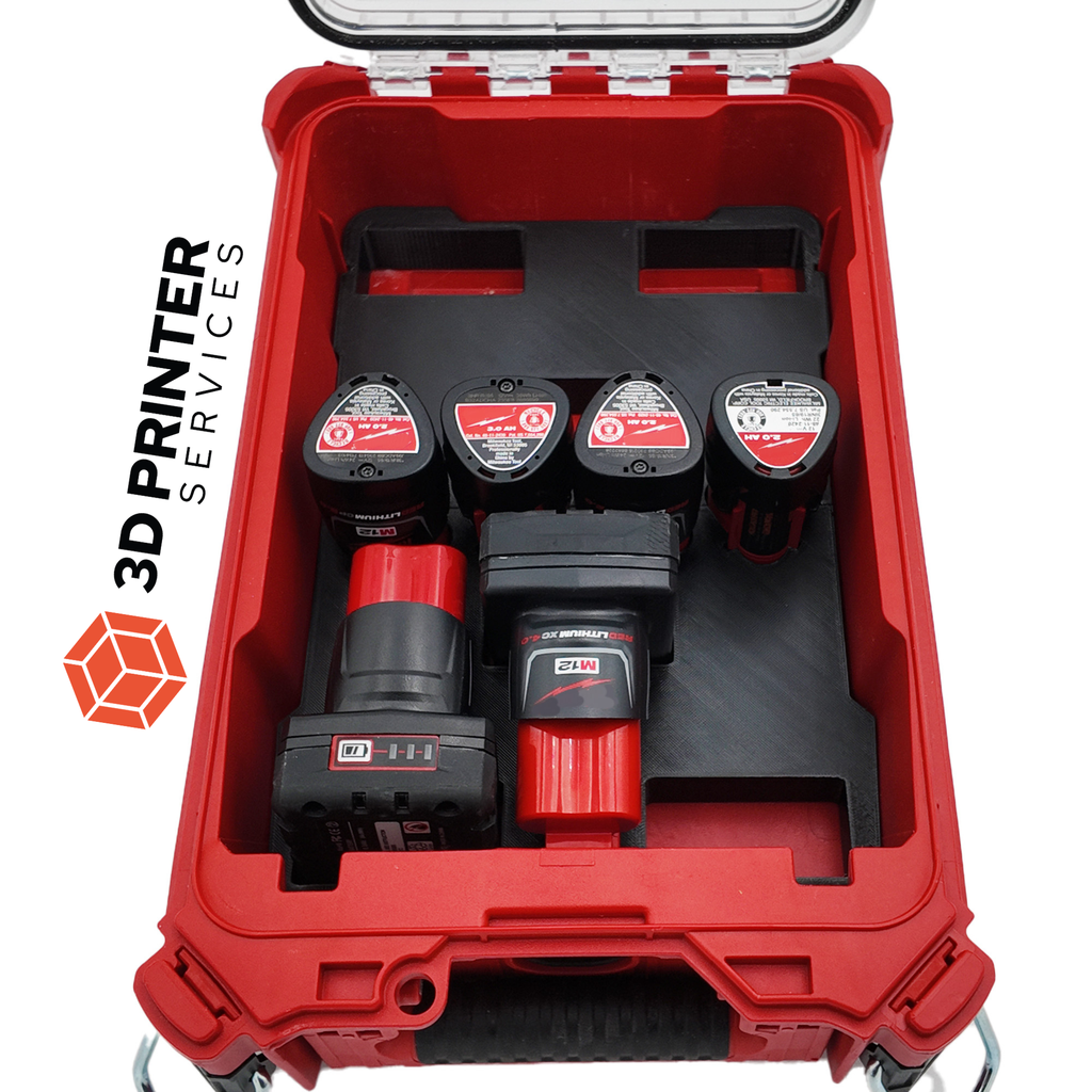 [21] Accu-inzetstuk voor Milwaukee 12V XC3.0–6.0 en 1.5–4.0Ah – Packout Organiser 4932464083