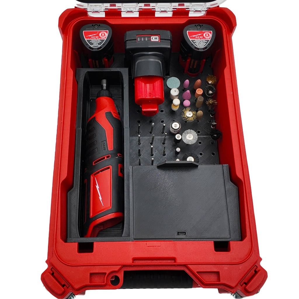 [31] Organizer-inleg voor Milwaukee M12 BLROT roterend gereedschap – Packout 4932464083