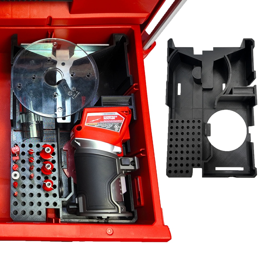 [33] Lade-inleg voor Milwaukee M18 FTR8-0X bovenfrees – 4932472130, 4932472129 en 4932493191