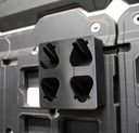 Accuhouder voor 4 Milwaukee M12-accu's – PACKOUT 4932480621/4932480622