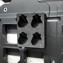 Accuhouder voor Milwaukee kleine M12 1,5/2,0/2,5/3,0 Ah – PACKOUT 4932480621 en 4932480622