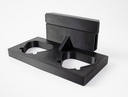 Set dubbele accuhouders voor kleine Milwaukee M12 1,5/2,0/2,5/3,0 Ah – 4932480621 en 4932480622